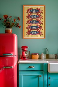 Plakat Kraby Retro | Kitchen Art | Dekoracja do Kuchni | 4rooms