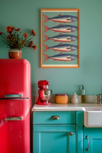 Plakat Ryby Retro | Kitchen Art | Dekoracja do Kuchni | 4rooms