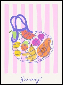 Plakat Yummy – Owoce Pastel | Kitchen Art | 4rooms