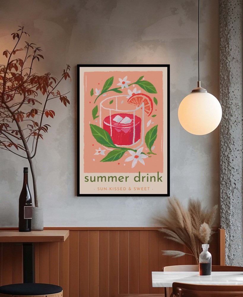 Plakat Summer Drink – letni plakat do kuchni | 4rooms