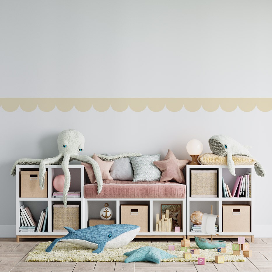 Imitacja Lamperii – Naklejka Ścienna Dekoracyjna lemon | 4rooms