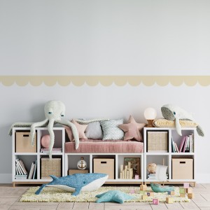 Imitacja Lamperii – Naklejka Ścienna Dekoracyjna lemon | 4rooms