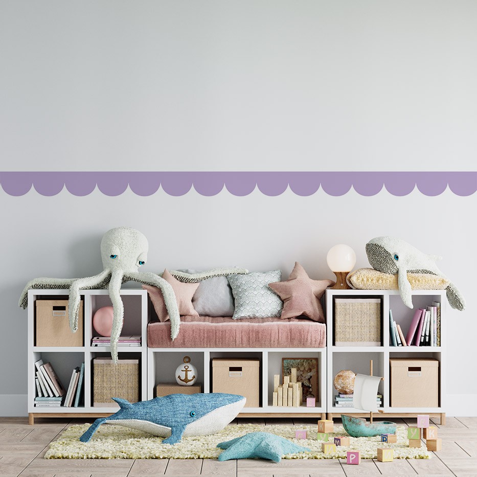 Imitacja Lamperii – Naklejka Ścienna Dekoracyjna śliwkowa | 4rooms
