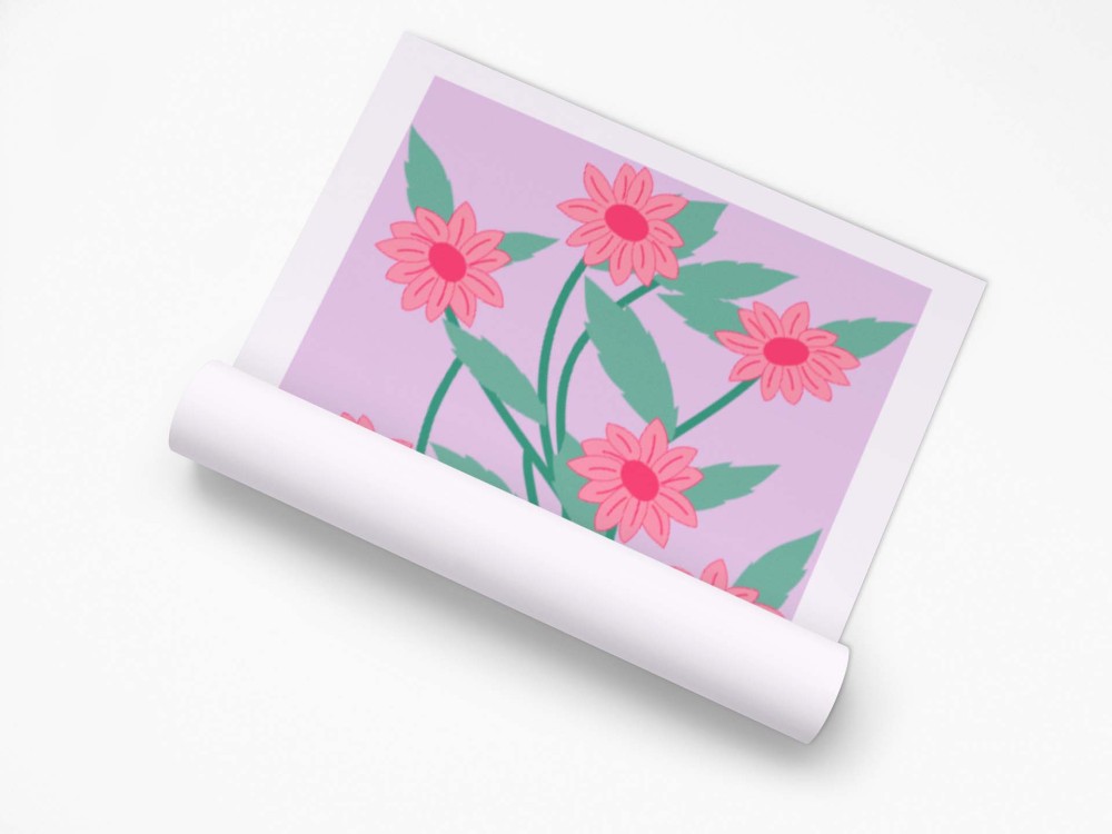 Plakat Blooming Beautifully – Nowoczesny Plakat Kwiatowy | 4rooms