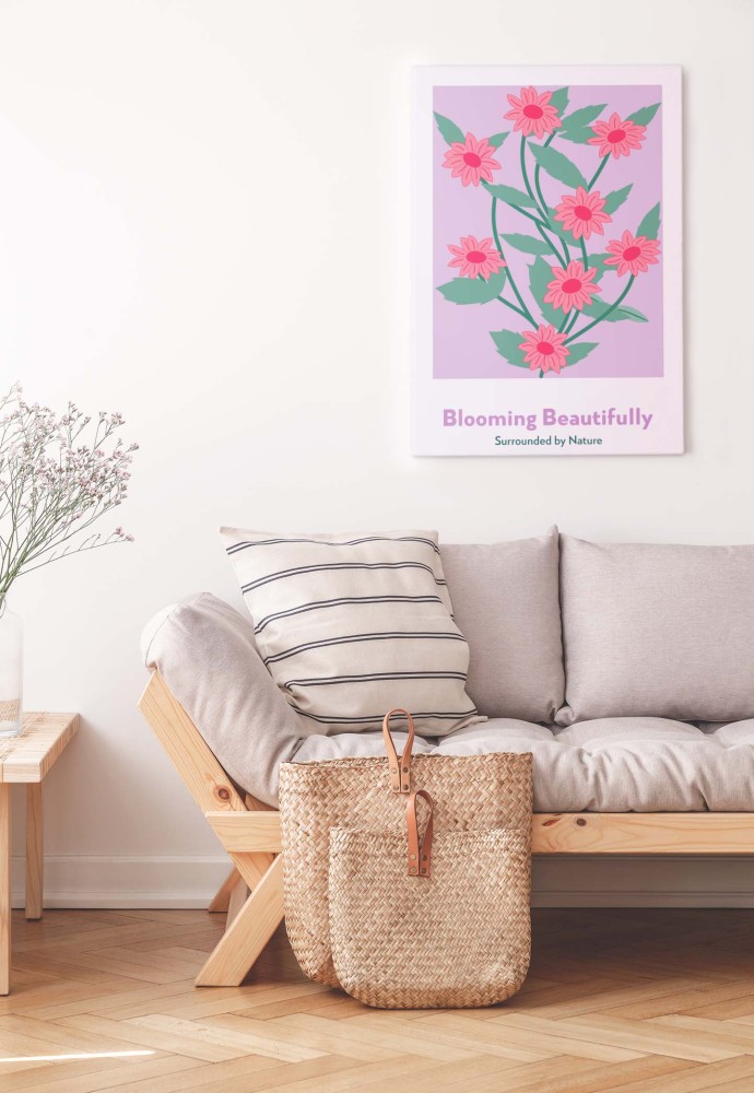 Plakat Blooming Beautifully – Nowoczesny Plakat Kwiatowy | 4rooms