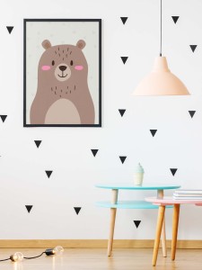 plakat miś do pokoju dziecka skandynawski plakat dziecięcy 4rooms
