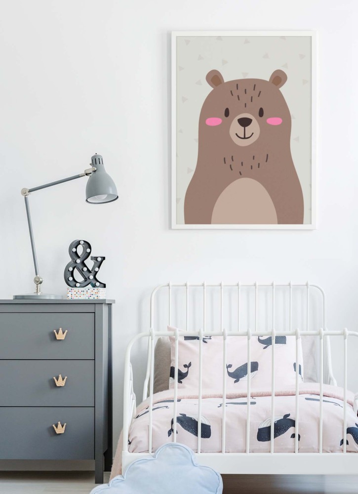 plakat miś do pokoju dziecka skandynawski plakat dziecięcy 4rooms