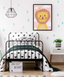 Plakat dla dziecka, Lew