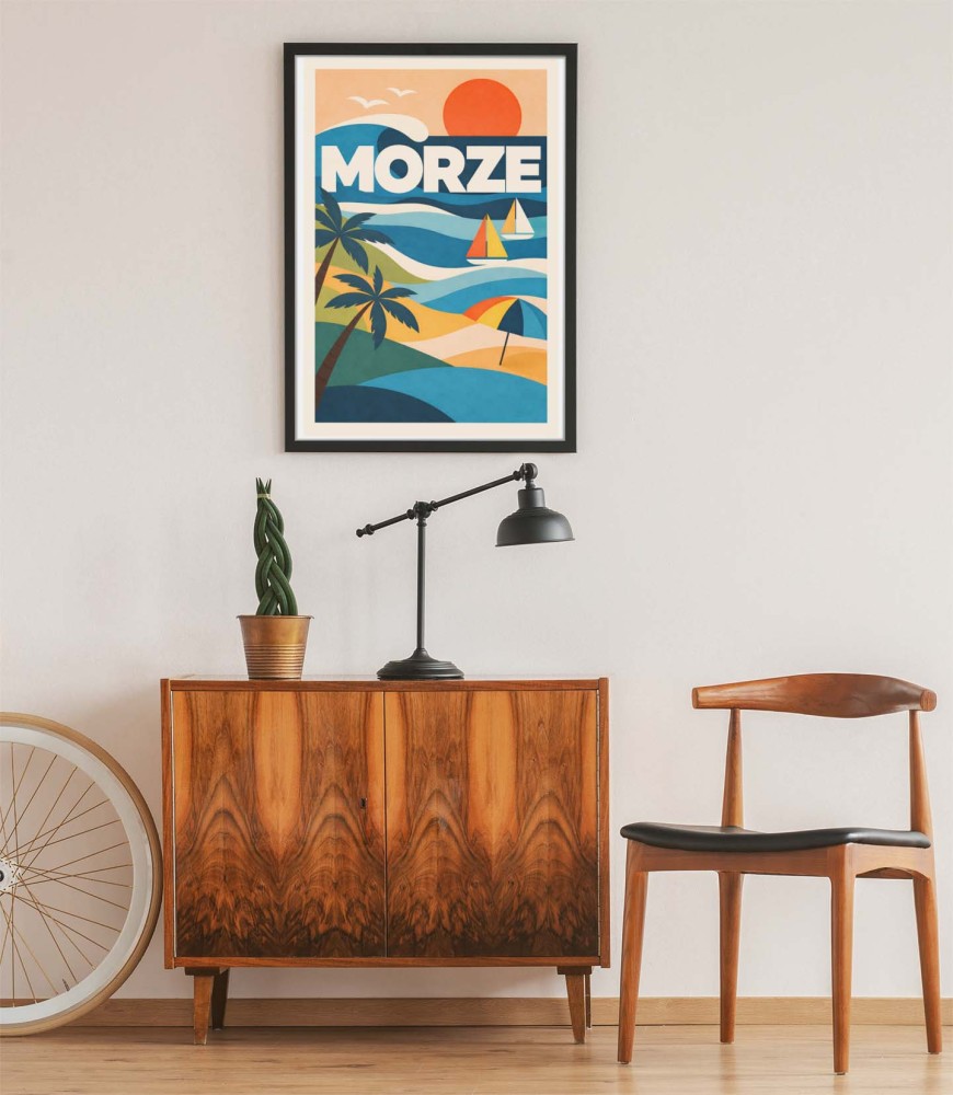 Plakat, Polskie Regiony retro - Morze no.2