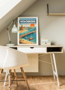 Plakat, Kołobrzeg retro 4rooms