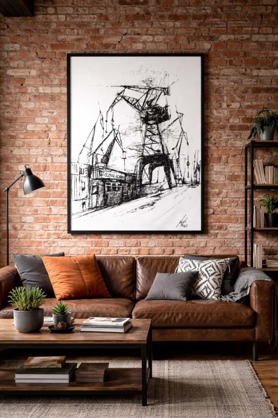 Plakat dźwigi Gdańsk 4rooms