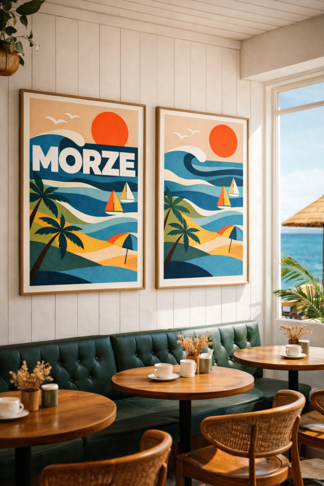 Plakat, Polskie Regiony retro - Morze no.2