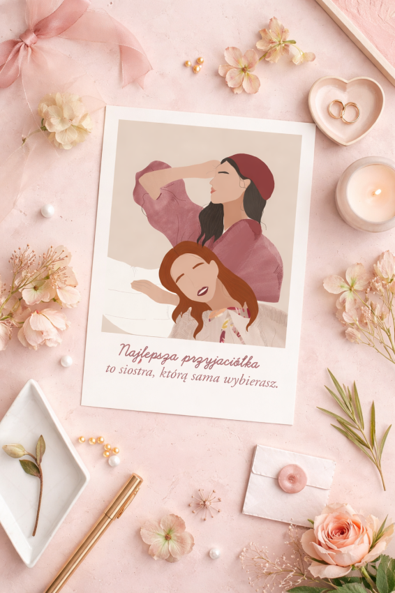Plakat personalizowany - Prezent dla przyjaciółki