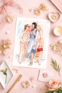 Zestaw 2 plakatów - Przyjaciółki i napis Best Friends