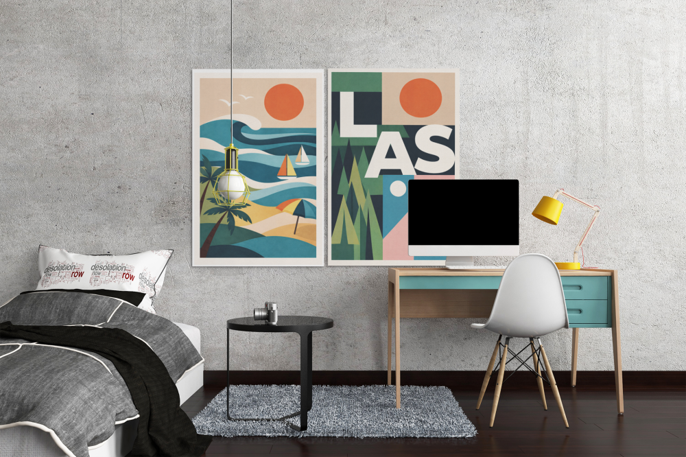 Plakat, Polskie Regiony retro - Góry 4rooms