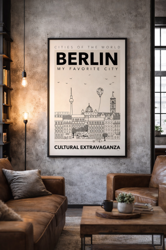 Plakat, Berlin - retro