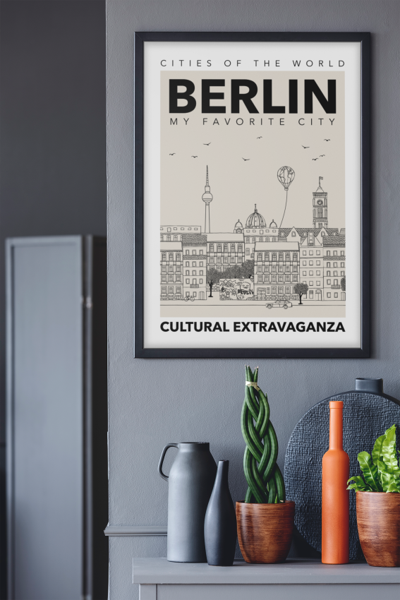 Plakat, Berlin - retro