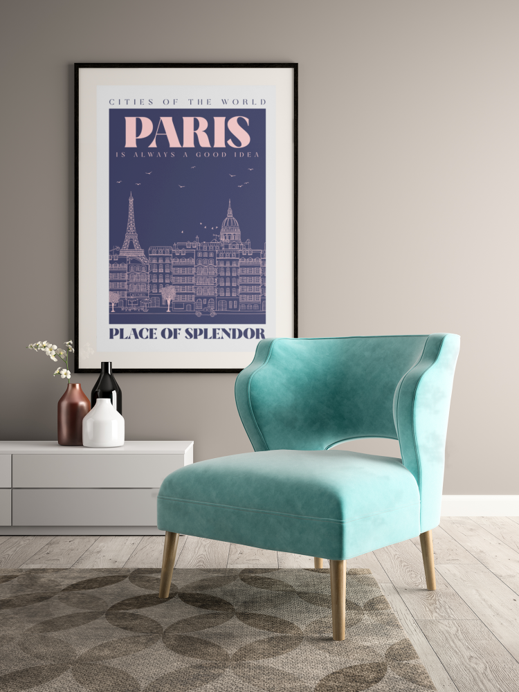 Plakat, Paryż retro