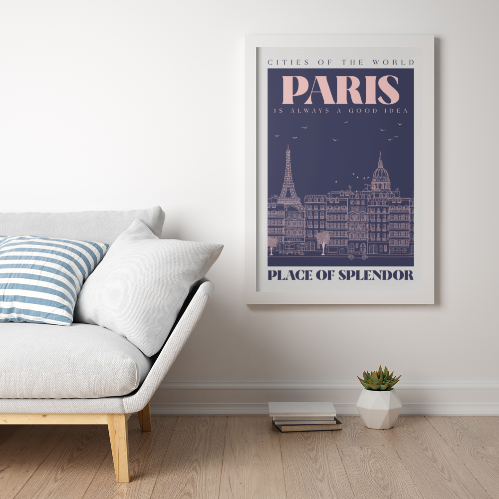 Plakat, Paryż retro