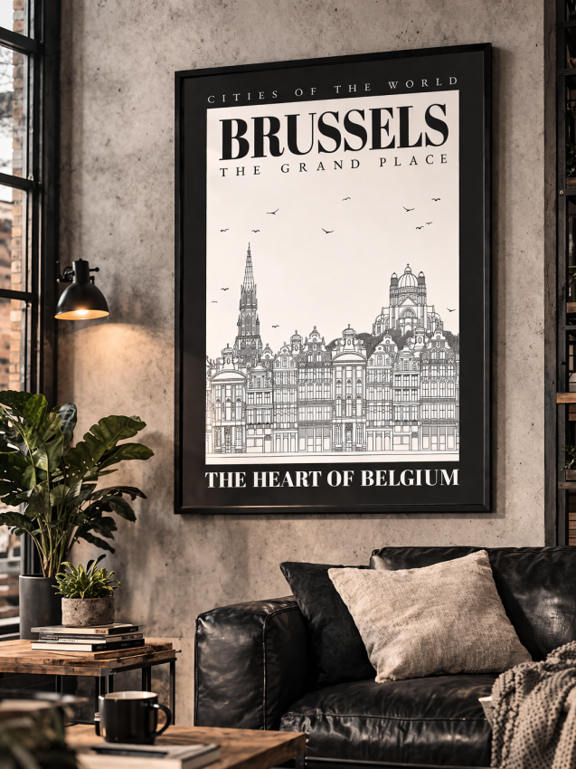 Plakat, Bruksela retro