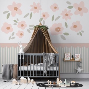 Naklejka, Brzoskwiniowe kwiaty