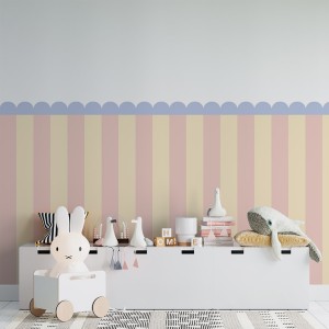 Naklejka, Lamperia kolorowa - pastelowa brzoskwiniowa