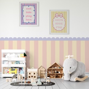 Naklejka, Lamperia kolorowa - pastelowa brzoskwiniowa