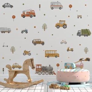 Naklejka na ścianę pojazdy specjalne no.2