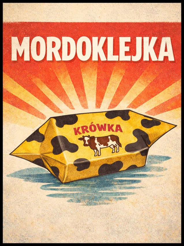 Plakat do kuchni PRL - Madroklejka 4rooms