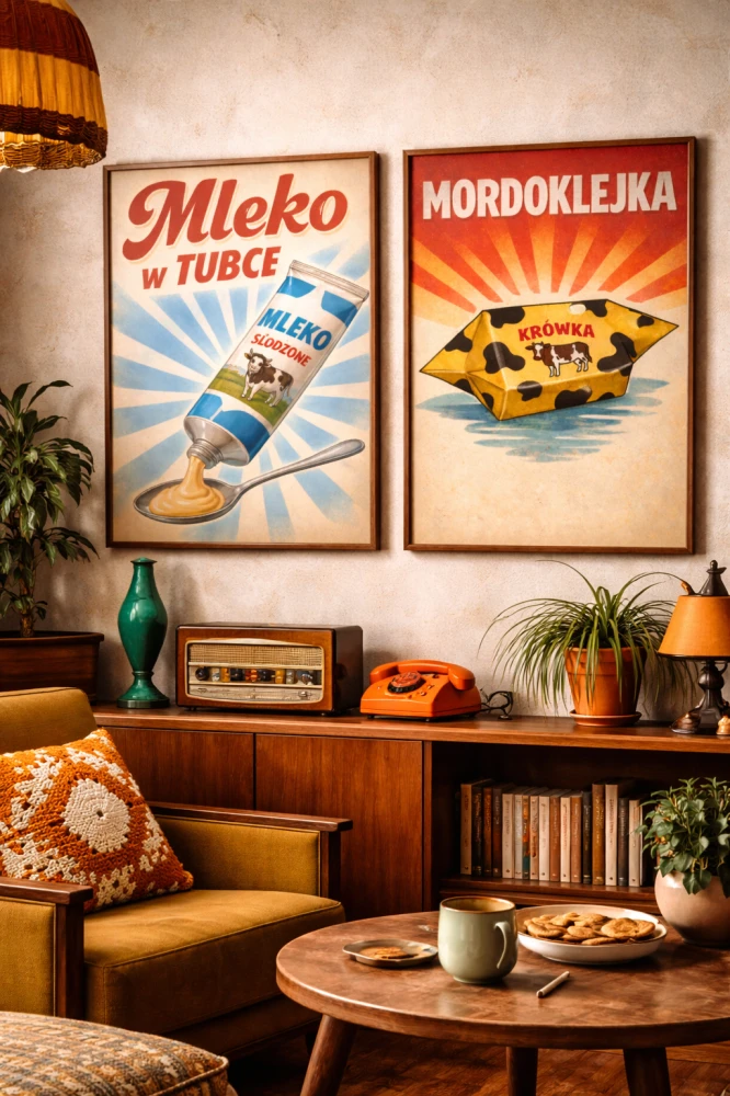 Plakat do kuchni PRL - Madroklejka 4rooms