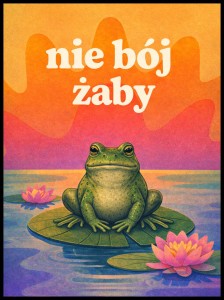 Plakat retro „Nie bój żaby”