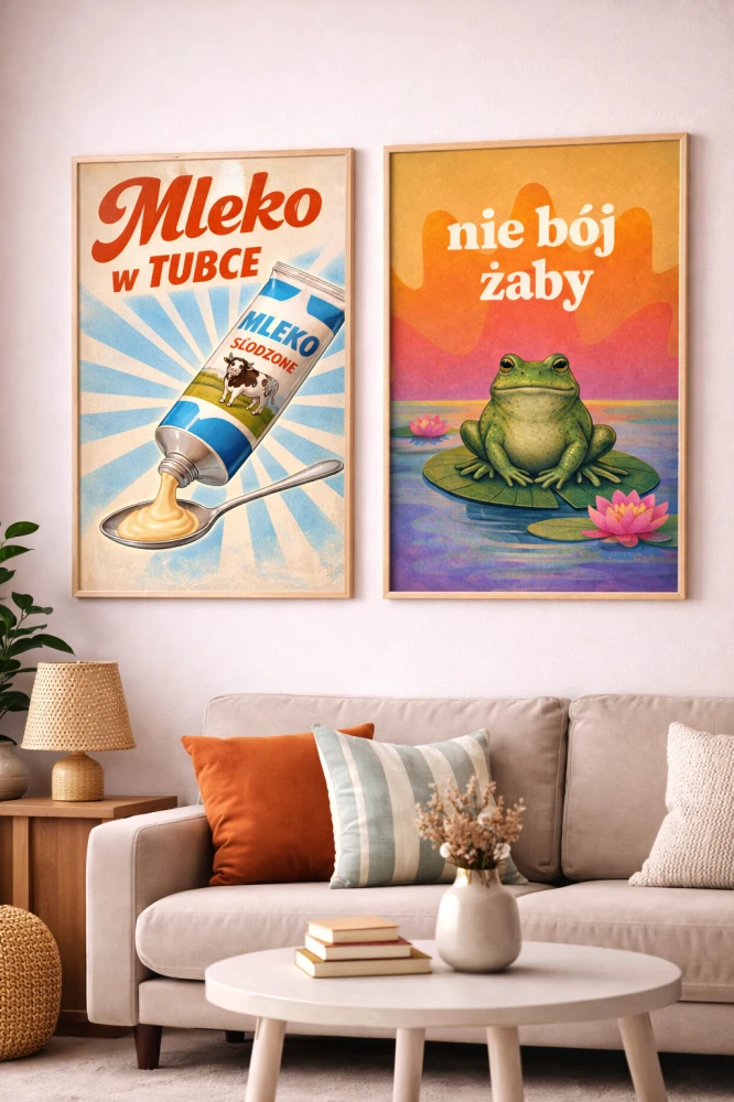 Plakat retro „Nie bój żaby”