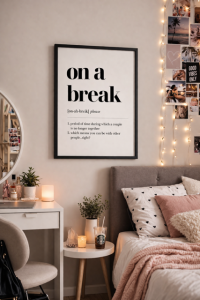 Plakat motto, On a break