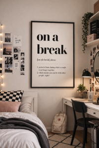 Plakat motto, On a break