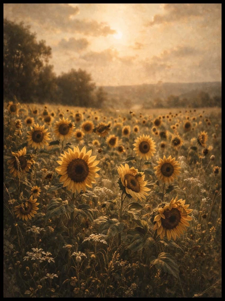 Plakat „Pole słoneczników” 4rooms