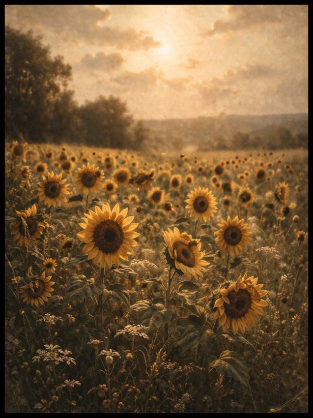 Plakat „Pole słoneczników” 4rooms