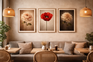 Plakat „Kwiat piwonii w stylu vintage” – subtelna elegancja natury | 4rooms