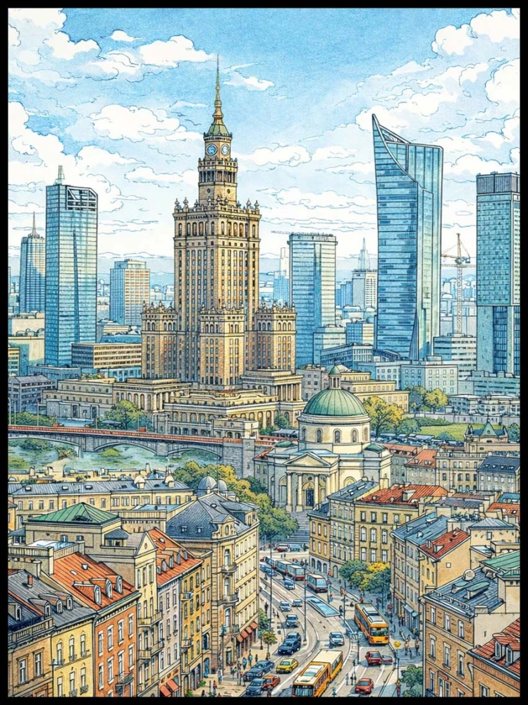 Plakat, Warszawa w stylu industrialnym