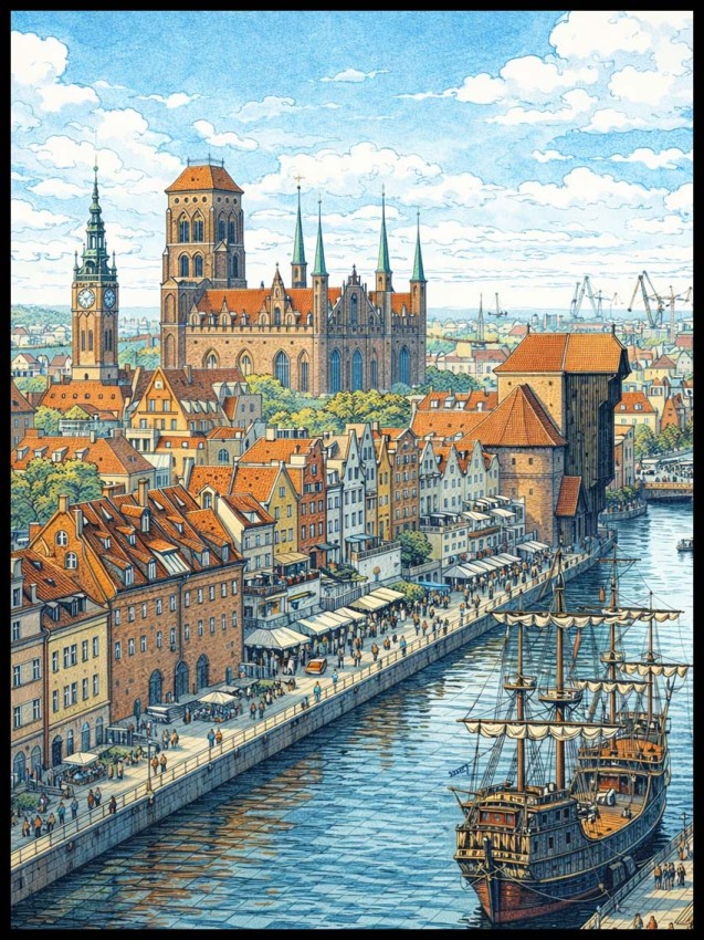 Plakat, Gdańsk w stylu industrialnym