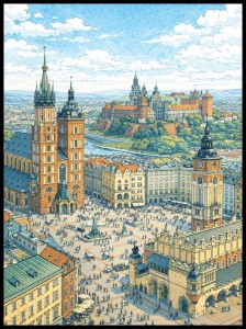 Plakat, Kraków w stylu industrialnym