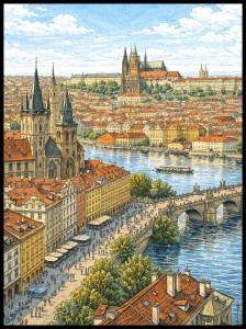 Plakat, Praga w stylu industrialnym