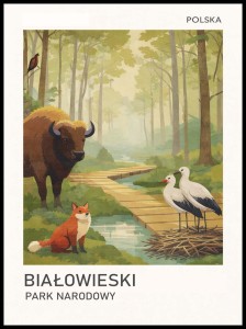 Plakat, Białowieski Park Narodowy 4rooms
