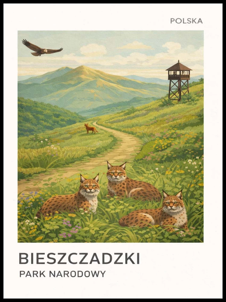 Plakat, Bieszczadzki Park Narodowy 4rooms