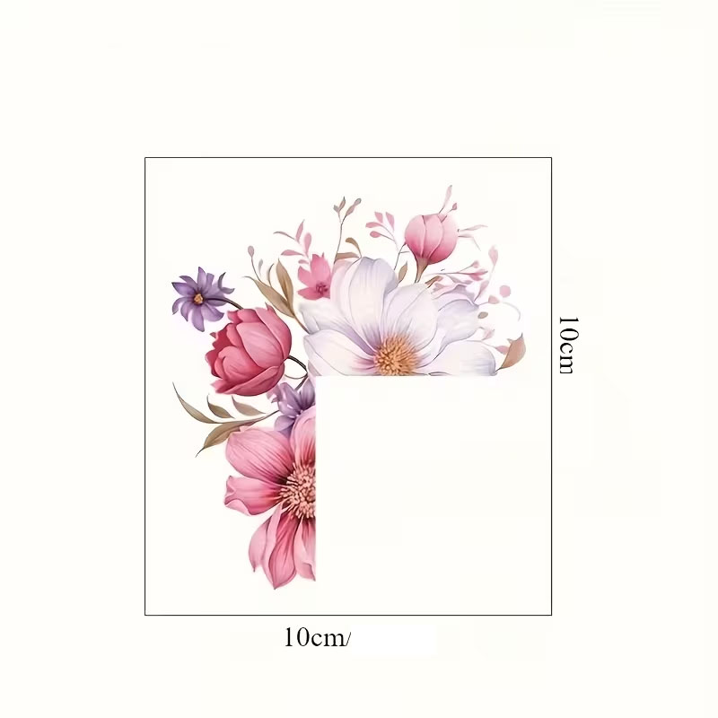 Naklejka pod włącznik światła - Kwiaty kolorowe