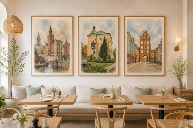 Plakat, Polskie miasto Bartoszyce - Brama Lidzbarska