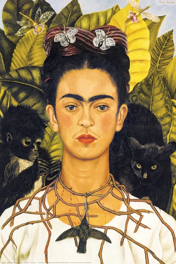 Plakat, Frida Kahlo naszyjnik