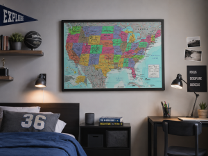 Plakat USA, Nazwy stanów