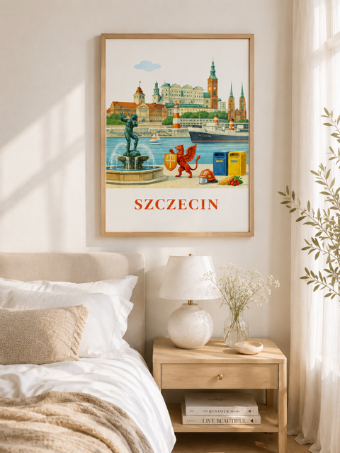 Plakat, Polskie miasto - Szczecin