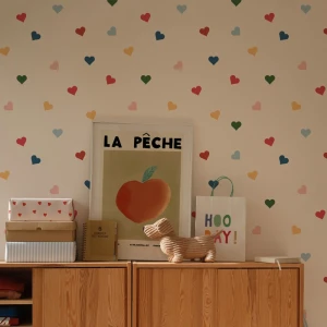 Tapeta, Kolorowe serca 4rooms