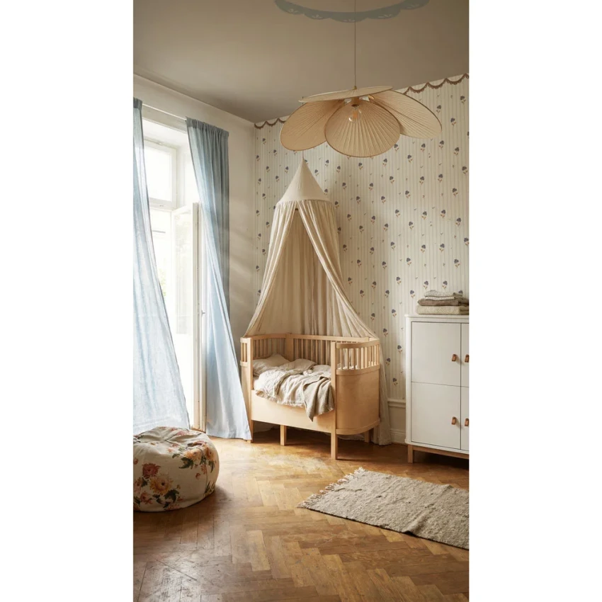 Tapeta, Delikatne retro kwiaty i ornament